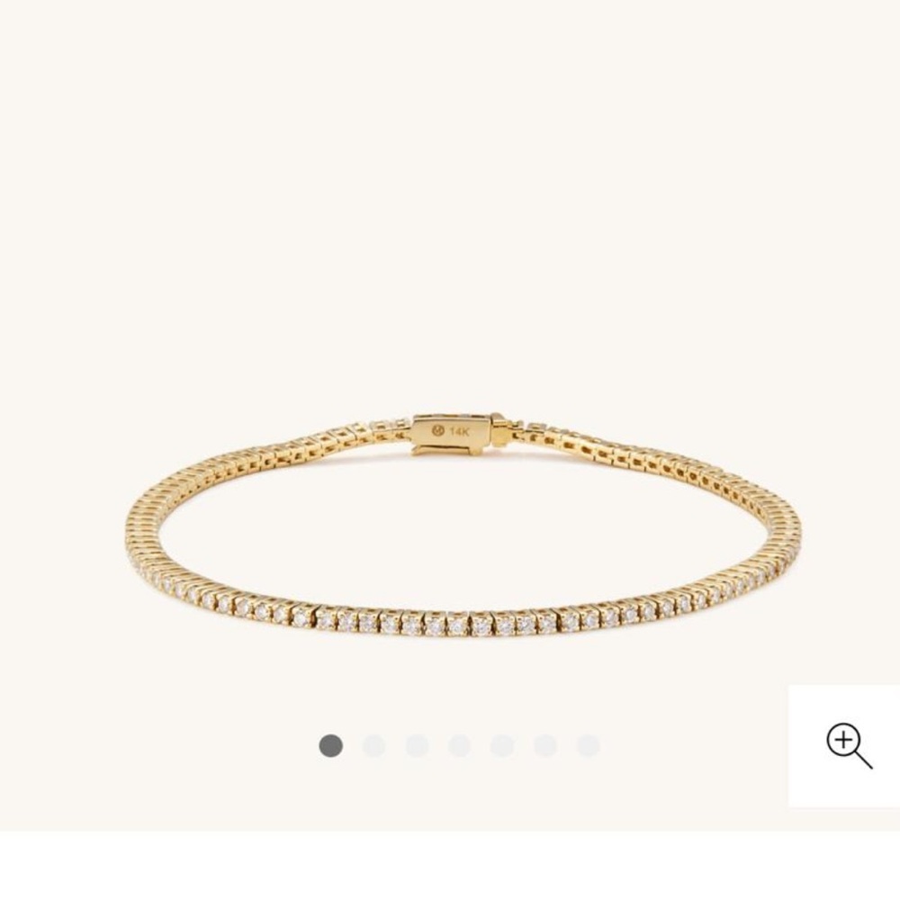 Elegant Gold Tennis Bracelet
